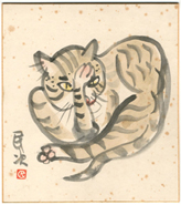 猫・ねこ・ネコに関する浮世絵・版画・掛軸などの美術品】浮世絵・掛軸