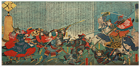 芳虎 Yoshitora 『信州川中嶋大合戦之図』‐川中島の戦い‐