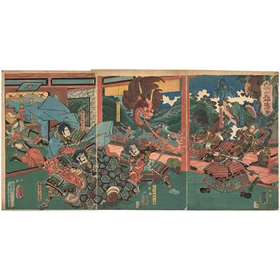 芳虎 「大江山鬼神退治図」