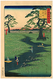 二代広重 Hiroshige�U 『諸国名所百景　信州桔梗乃原』