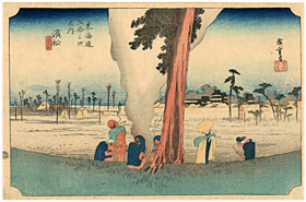 広重 Hiroshige 『東海道五拾三次之内　浜松』-保永堂版-