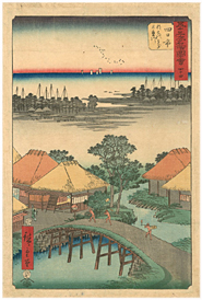 広重 Hiroshige 『五十三次名所図会　四日市』