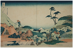 北斎 Hokusai 『富嶽三十六景　下目黒』