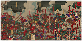 芳虎 Yoshitora 『長篠大戦之図』-長篠の戦い-