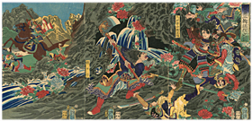 芳年 Yoshitoshi 『豊臣三韓征伐之図』‐文禄・慶長の役‐